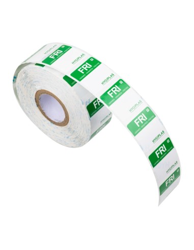 Etiquettes alimentaires vert Hygiplas 24mm - Lot de 1000