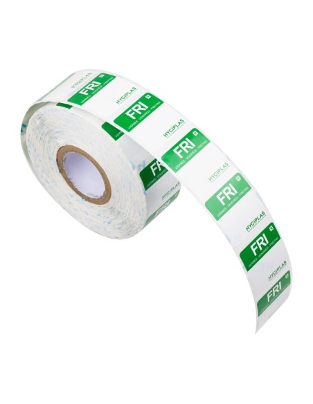 Etiquettes alimentaires vert Hygiplas 24mm - Lot de 1000