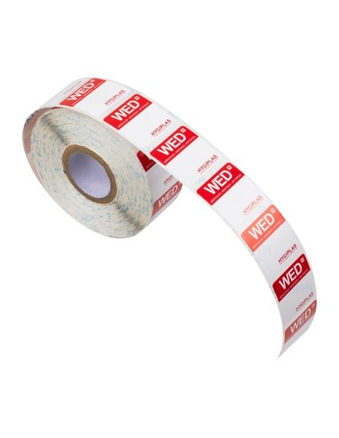 Etiquettes alimentaires rouge Mercredi 24mm - Hygiplas 1000 pcs
