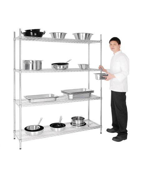 Etagère modulaire 4 niveaux Vogue - 280kg