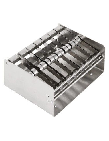 Distributeur d'étiquettes inox Vogue - 121x237x190 mm