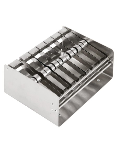 Distributeur d'étiquettes inox Vogue - 121x237x190 mm