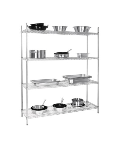 Etagère modulaire 4 niveaux Vogue - 280kg