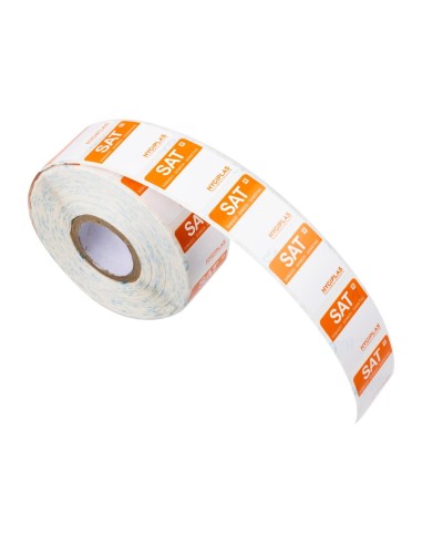 Etiquettes alimentaires orange Samedi 24mm - 1000 pcs