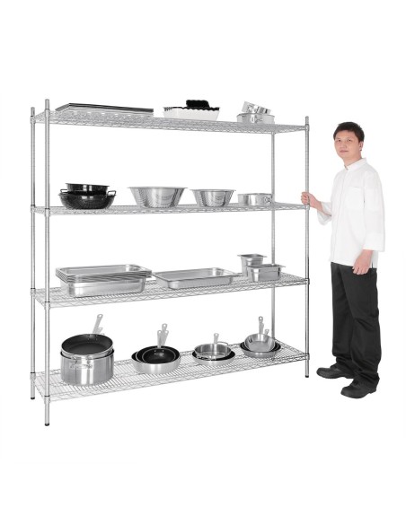 Etagère modulaire Vogue 4 niveaux 457mm - 340 kg