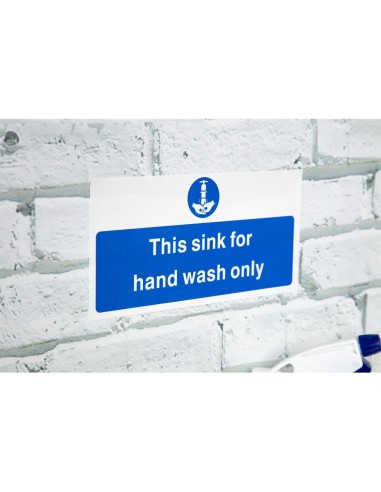Signalétique lavage des mains Vogue 230x90 mm - Vinyle