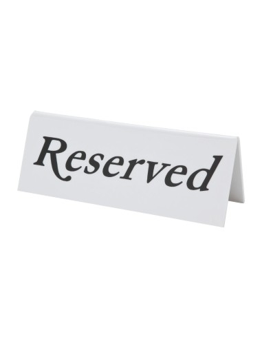 Chevalets de table en plastique Olympia Reserved - lot de 10
