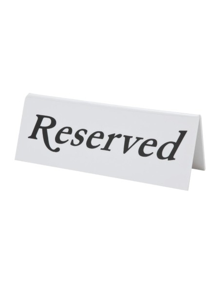 Chevalets de table en plastique Olympia Reserved - lot de 10
