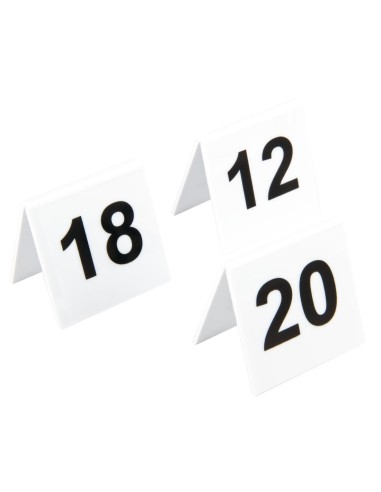 Lot de numéros de table Olympia 11-20 - Beaumont