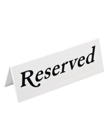 Chevalets de table en plastique Olympia Reserved - lot de 10