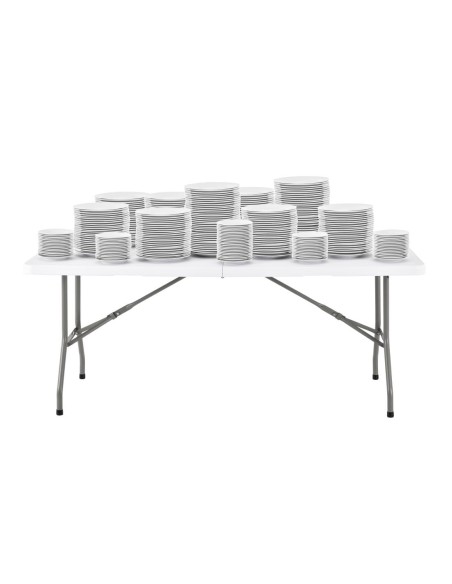 Table pliante Bolero blanche 1,8 m - 200 kg - CHR