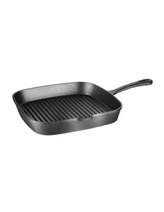 Poêle grill en fonte Vogue rainurée - Induction