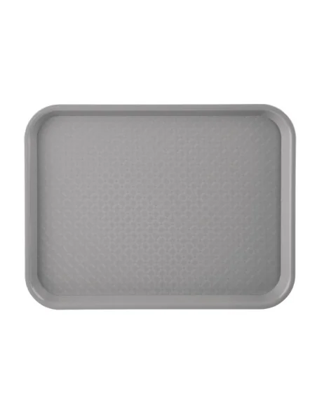 Plateau fast food en plastique Olympia Kristallon gris