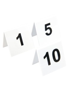 Lot de 10 numéros de table Olympia 1-10 - Beaumont