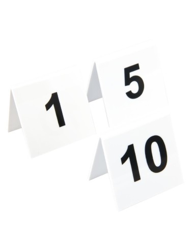 Lot de 10 numéros de table Olympia 1-10 - Beaumont