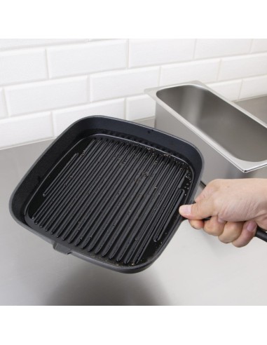 Poêle grill en fonte Vogue rainurée - Induction