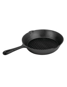 Poêle gril rainurée ronde en fonte Vogue 267 mm