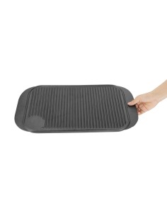 Plancha en fonte réversible Vogue - 482x260 mm 2