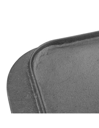Plancha en fonte réversible Vogue - 482x260 mm