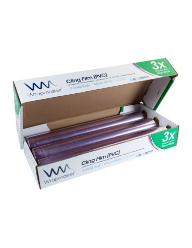 Recharges film fraîcheur Wrapmaster 300m x 450mm - lot de 3
