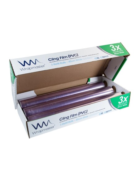 Recharges film fraîcheur Wrapmaster 300m x 450mm - lot de 3