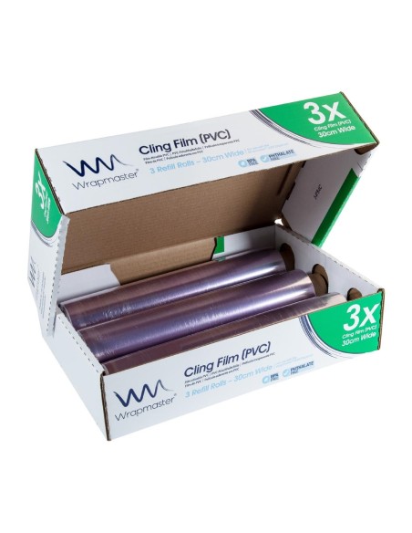 Recharges film fraîcheur Wrapmaster 300m x 30cm - lot de 3
