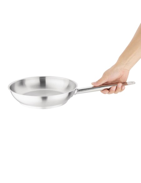 Poêle induction inox 240 mm Vogue - 2,2 L