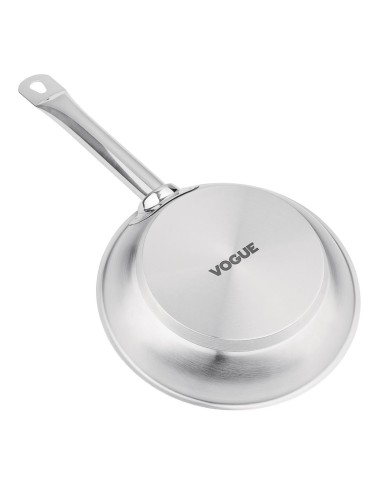 Poêle induction Vogue 200mm en inox - 1,2 L