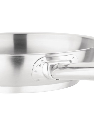 Poêle induction inox 240 mm Vogue - 2,2 L