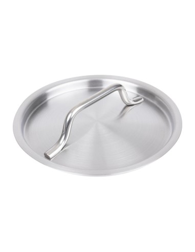 Couvercle inox Vogue 140mm - durable et compatible induction