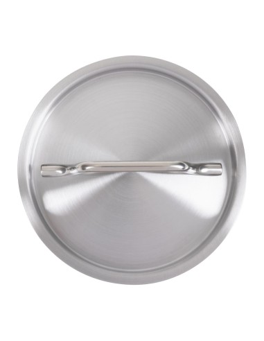 Couvercle inox Vogue 140mm - durable et compatible induction
