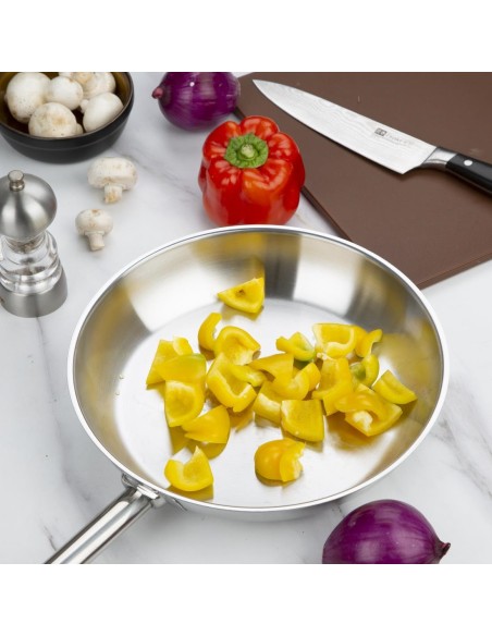 Poêle induction inox Vogue 280 mm - 2,72 L