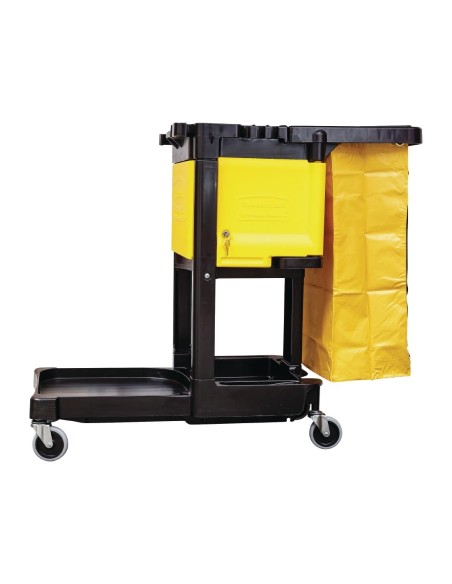 Compartiment verrouillable Rubbermaid pour chariot L658 - Noir