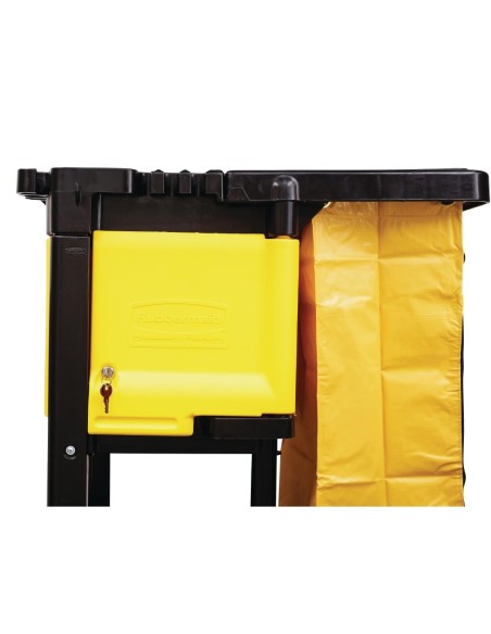 Compartiment verrouillable Rubbermaid pour chariot L658 - Noir