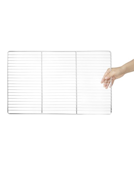 Grille de four inox Vogue 53x32 cm - jusqu'à 300°C