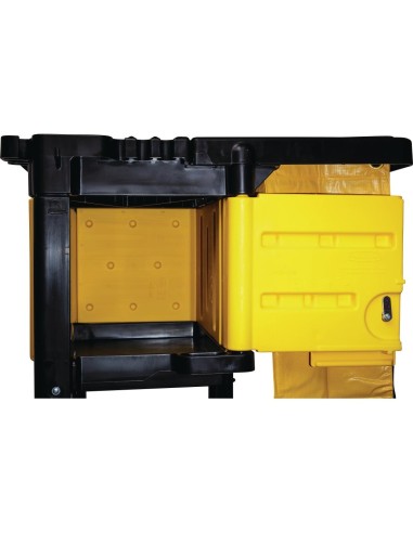 Compartiment verrouillable Rubbermaid pour chariot L658 - Noir