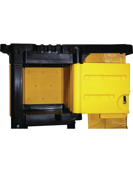 Compartiment verrouillable Rubbermaid pour chariot L658 - Noir