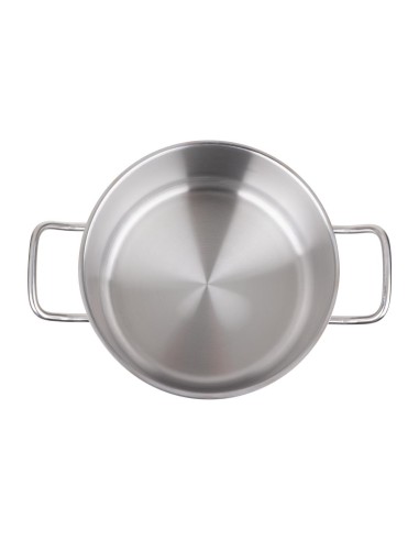 Braisière inox Vogue 240mm - 7,2 L compatible induction