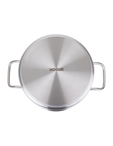Braisière inox Vogue 240mm - 7,2 L compatible induction