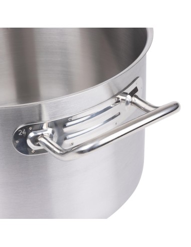 Braisière inox Vogue 240mm - 7,2 L compatible induction