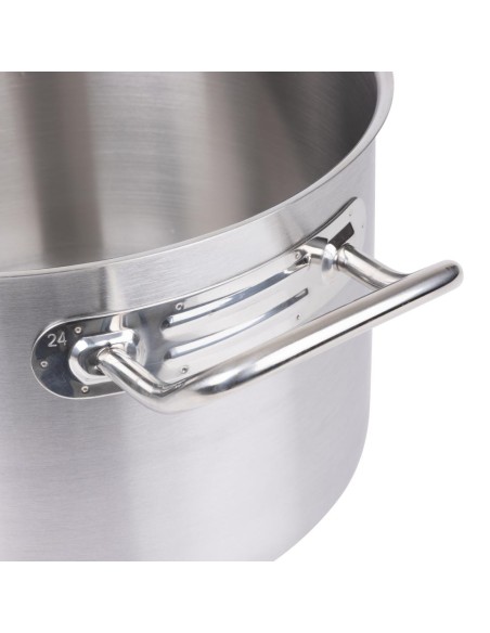 Braisière inox Vogue 240mm - 7,2 L compatible induction