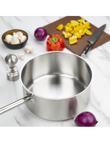 Casserole inox Vogue 8L - compatible induction