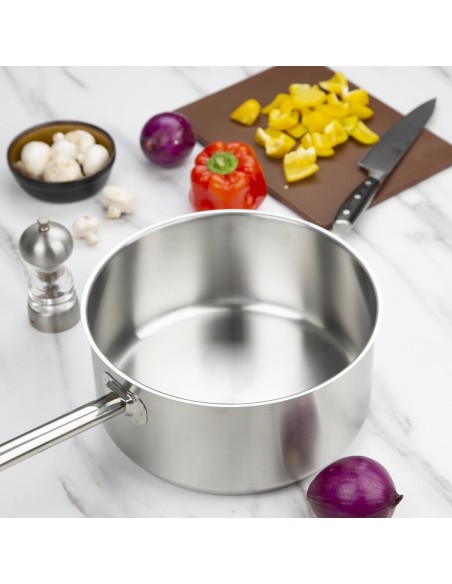 Casserole inox Vogue 8L - compatible induction