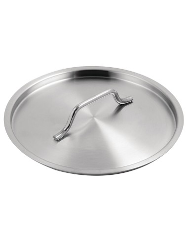 Couvercle inox Vogue 200mm - robuste et compatible FC095