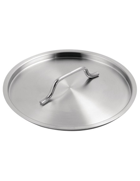 Couvercle inox Vogue 200mm - robuste et compatible FC095