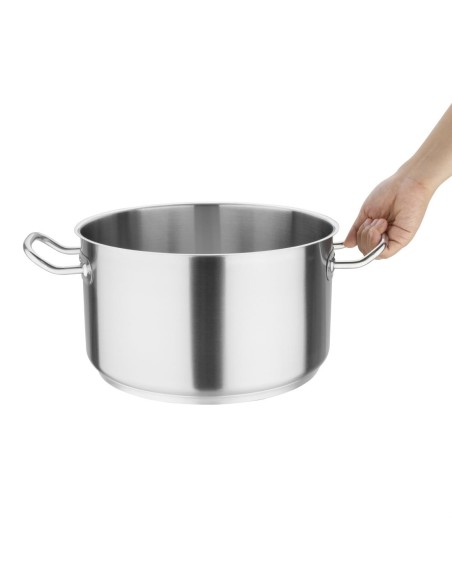 Braisière inox Vogue 280mm - 9,5 L, compatible induction