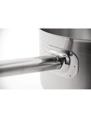 Casserole inox Vogue 8L - compatible induction