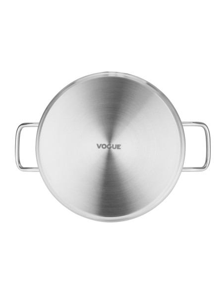 Braisière inox Vogue 280mm - 9,5 L, compatible induction