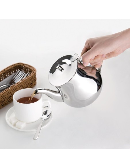 Théière marocaine Olympia 1 L en inox - Élégance et robustesse