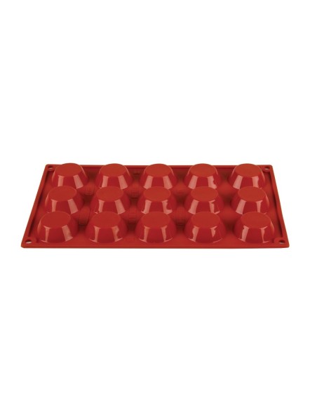 Plaque 15 tartelettes silicone Pavoni Formaflex GN 1/3